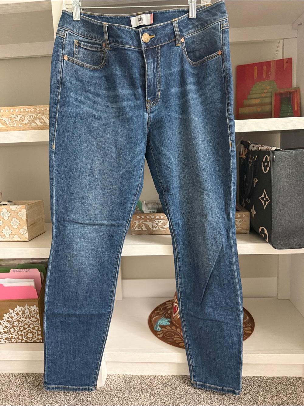 CAbi the skinny classic Jeans. Style 5882. Was $129. Size 12. Like new.